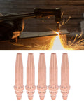 Five Pack Acetylene Cutting Tips G02 2 with torch cutting metal, Pro Grade Copper CNC Machined for Smooth Fast Cuts