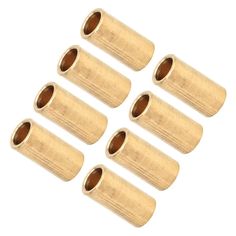 8 Pcs Bronze Bushing Copper Sleeve Wear Resistant High Load Capacity For Electrical Equipment Household Equipment Printing Machinery And Machine Tools No Lubrication Required For High Speed Sliding