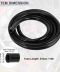 Universal Silicone Vacuum Hose For Your Ride 10ft Long High Temp Black 12mm Inner Diameter 18mm Outer Diameter 3mm Wall Automotive Vacuum Line