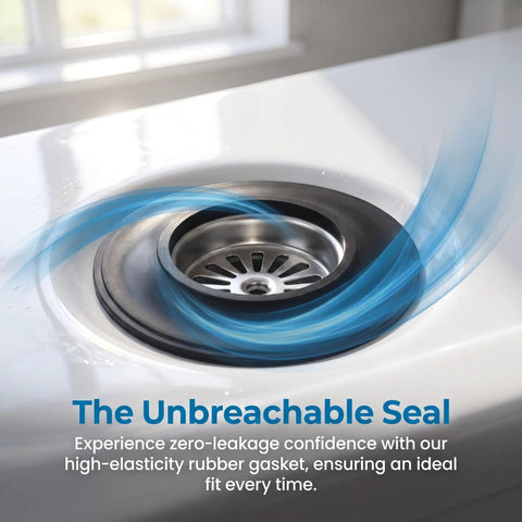 10pcs Bathtub Drain Stopper Gasket Rubber Washer for Pop up Tub with a high-elasticity rubber gasket, showcasing zero-leakage design.