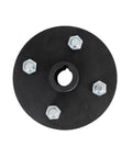 Badass Rear Wheel Hub With One Inch Bore And Quarter Keyway For Go Kart Atv Quad Trike Steel Construction lugs visible on black hub