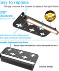 12 Pack 7 Inch LED Hardscape Wall Lights for Outdoors, 5W Low Voltage 12V AC/DC, 2700K Soft White, IP65 Waterproof, circuit details