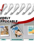 Stainless Steel Car Visor Photo Clip No-Fuss Portable DIY Visor Clips For Car Visors holding photos and postcards