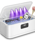 Ultrasonic Jewelry Cleaner Pro 28oz 800ml 49KHz Deep Clean for Jewelry Dentures Retainers Glasses Rings Watches and Straps
