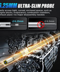 Two-Way 210 Degree Articulating Borescope Endoscope With Light 1080P Mechanic Inspection Tool 6.2mm ultra-slim probe diagram