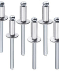 Pro Grade Aluminum Blind Rivets Kit With Aluminum Grip And Steel Mandrel Set 80 Piece Fasteners Pack for Home DIY Projects Durable