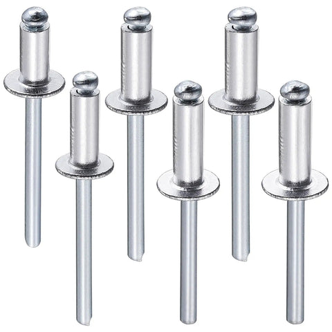 Pro Grade Aluminum Blind Rivets Kit With Aluminum Grip And Steel Mandrel Set 80 Piece Fasteners Pack for Home DIY Projects Durable