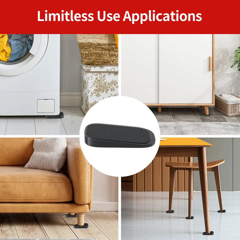 32 Piece Silicone Shims Furniture Levelers Set used on sofa, table, and cabinet for leveling on uneven floors