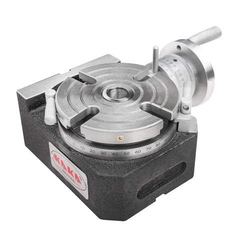 4 Inch Rotary Milling Table With Dividing Plates For Precision Indexing And Milling, Horizontal And Vertical Setup, MT2 Bore