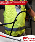 Heavy Duty 12-Inch Cable Bender Two Pack For 350 MCM Electrical Wire, angled head design for easy bending in tight spaces.