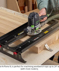 Rout N Plane Bench Top Board Mill XL Router Sled for flattening and surfacing cutting boards up to 24 inches wide, DIY use.