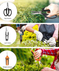 All In One Bonsai Tool Kit For Beginners With 20 Pcs Gardening Set Including 262 Feet Bonsai Wire 29.5 Inch By 29.5 Inch Plant Repotting Mat Leather Bag Bonsai Scissors Pruning Shears Leaf Cutters Shovel Rake Brush Gifts For Women, pruning bonsai scissors