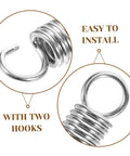 Top Tier 10-Piece Stainless Steel Extension Springs Kit Delivers Killer Strength For DIY Gear, Electric Vehicles And Heavy Machinery With Easy Swap Performance. stainless steel extension spring with two hooks