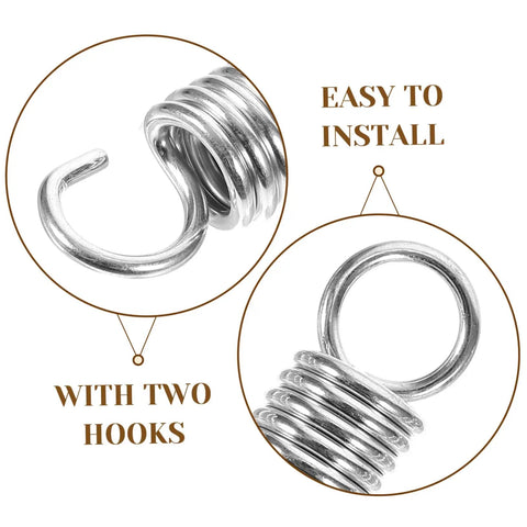 Top Tier 10-Piece Stainless Steel Extension Springs Kit Delivers Killer Strength For DIY Gear, Electric Vehicles And Heavy Machinery With Easy Swap Performance. stainless steel extension spring with two hooks
