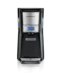 One Press Programmable Dispensing Drip Coffee Maker With Internal 12 Cup Brew Pot And Water Reservoir No Carafe Design Black Chrome