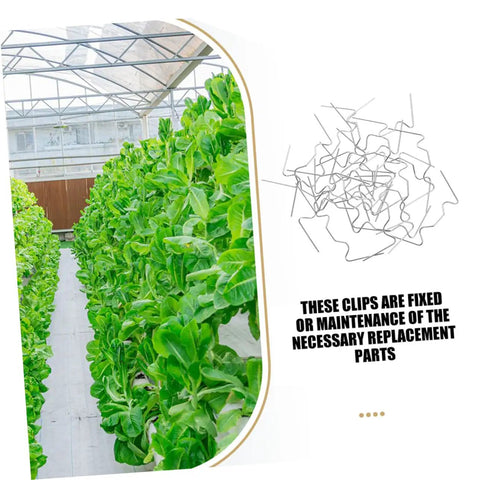 Greenhouse Glass Pane Clips W-Type 100 Pack Polycarbonate Garden Clips For Easy DIY Install And Repair Rust-Resistant W-Clamps For Durable Glass Panels