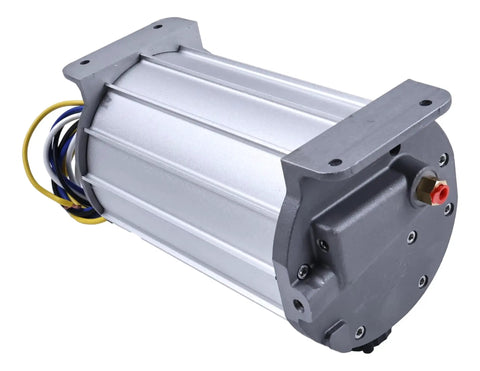 Heavy Duty Electric Hydraulic Trailer Brake Actuator 1000 Psi with four wire harness, metallic finish, designed for drum brakes.