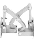 Hidden Stainless Steel Door Hinge For Wood Cabinets And Tables, Built To Last Heavy Duty Invisible Hinge With Laminated Link, 180 Degree Opening