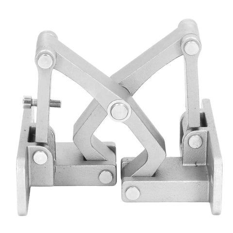 Hidden Stainless Steel Door Hinge For Wood Cabinets And Tables, Built To Last Heavy Duty Invisible Hinge With Laminated Link, 180 Degree Opening