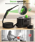 Heavy Duty TaskStar Steam Cleaner With High Pressure for Cleaning Floors and Greasy Grills, demonstrating secure operation features.