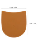 Grippy Shoe Heel Pads And Repair Patch Set For Sneakers And Boots Rubber Sole Protector in khaki color, measuring 9.2x9.5cm