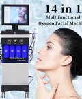 All In One Hydrogen Oxygen Facial Skin Care Machine With 10.4 Inch Touch Screen For Home And Office Use, 14 In One Multi Function Spa Device features