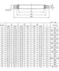 NBR Bonded Seal Washers Stop Hydraulic Leaks For Oil Pipes Self Centering Metal Backing Keeps Engines Smooth No Drips Or Any Greasy Mess Help Mechanics Work Faster Under Pressure Build Quality Designed To Last. technical size chart for bonded seal washer dimensions and fit screws