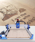 Badass 3 Axis CNC Router Station With 4040 Woodworking Engraver And 110V Desktop Mill for engraving wood art and text.