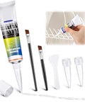 Dishwasher Rack Repair Coating Kit 1.7 Oz White Vinyl Rack Rust Touch Up Paint With Scraper And Brushes Insulation And Waterproof