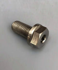 Lightweight Titanium M10 By 1.5 By 20mm Bolts With Hex Socket Cap Head And Flange Grade 5 Ti 6AL4V Blue Thread Lock Dual Drive Hex Socket Key Rustproof High Strength Half The Weight Of Steel Ideal For Automotive And Racing front view