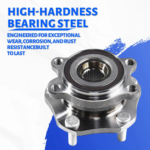 Front Wheel Bearing Hub Assembly 5 Lug Replacement For Nissan Rogue 2014 To 2023 Front Axle Also Fits Nissan Qashqai 2017 To 2018