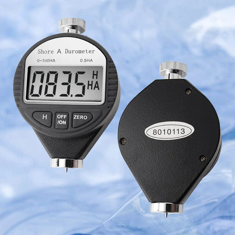 Shore A Durometer Hardness Tester For Rubber And Tire Materials 0 To 100HA Digital Gauge With Large LCD Display Portable And Lightweight ISO 868 7619 Compliant Hold Function Precise Easy Readout Meter