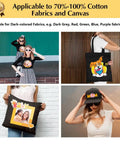 Dark Heat Transfer Paper For T Shirts And Dark Fabrics, 10 Sheets, 11x17 Inches, used on DIY tee shirts and accessories