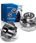 Beefed-Up Wheel Bearing Hubs Assembly 2 Front And Rear With Encoder ABS For Cadillac and Chevy with 5 Lug Hub Replacement
