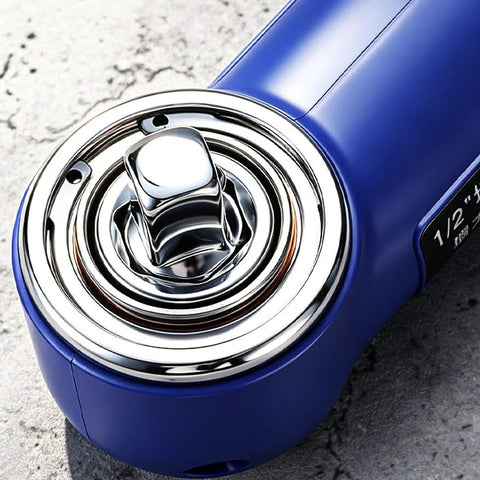 Heavy Duty Pneumatic 1/2 Inch Right Angle Impact Wrench Workhorse close-up of drive mechanism for effective torque on rusted nuts.