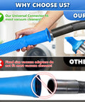 Universal connector detail in 5 Piece Dryer Vent Cleaning Kit With Universal Vacuum Hose Attachment illustration