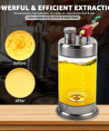 6L Pneumatic Oil Extractor Pump for Auto Maintenance, stainless steel fluid evacuator with visible oil extraction efficiency