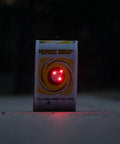 4 Sided Archery Target For Field Points And Broadheads, visible in dim light with a glowing target bullseye, 18x16x11 inches