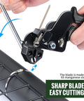 Heavy Duty Zip Tie Gun Kit With Industrial Scissors, Tensioner And Cutter For Electrical Work, Outdoor Fence And Pipe Repairs in use