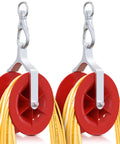 Pro Grade Low Voltage Cable Pulley For Long Runs And 90 Degree Bends Cat5e And Cat6 Coax Fire Alarm Access Control And Audio Cables Safe Wire Pulling Durable ABS Roller Smooth Operation And Easy Install Made In USA