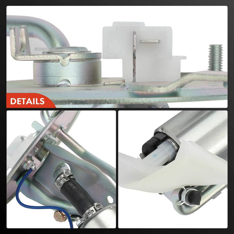 Close-up details of Electric Fuel Pump Module With Sending Unit For Honda Accord 1990 1991 1992 1993 2.2L L4 Gas Engine Replacement