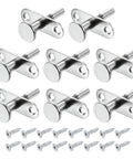 8-Pack Heavy Duty Steel Plunger Latches 45Mm Long Spring Activated Tuck Latch Rod For Toolboxes Cabinets No-Nonsense Durability Built Like A Tank Includes Mounting Screws and screws.