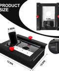 Top view of Dust Collection Hood For Slab Flattening Router Slide And Skid Captures 95 Percent Of Wood Dust with dimensions shown