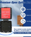 Open Splice Junction Box 1 Pack With Cover, DIY Friendly Quick Install For Open Splices, Five Second Setup, Electrical Wire Junction Box Made From Flame Retardant Polypropylene, V0 Rated