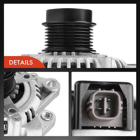 Alternator For Toyota Camry 2007 To 2009 2.4L 100A 12V CW 7 Groove Pulley Plug And Play Replacement details view
