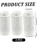 In-Ground Compost Bin Kit, Three-Piece 4x10 Inch PVC Composter Tumbler showing size and measurement details.
