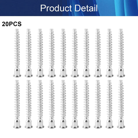 Heavy Duty M7 X 60mm Confirmat Screws Zinc Plated Carbon Steel Hex Bolts No Sweat Furniture Assembly For Building Sturdy Shelves And Wooden Desks Pro Grade Hardware Pack