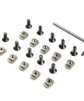Badass Mlock Rail T Nuts And Screws Set Black 4140 Steel Hardware includes ten nuts and screws for quick accessory swaps.