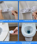 Installation steps for Automatic Toilet Flusher With Half And Full Flush Modes, Water-Saving Valve, Foot Kick Or Hand Press Control
