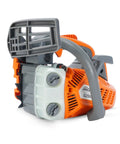JonCutter G2500 25.4cc top handle gas chainsaw power head for arborists, side view showing easy start handle and engine details.